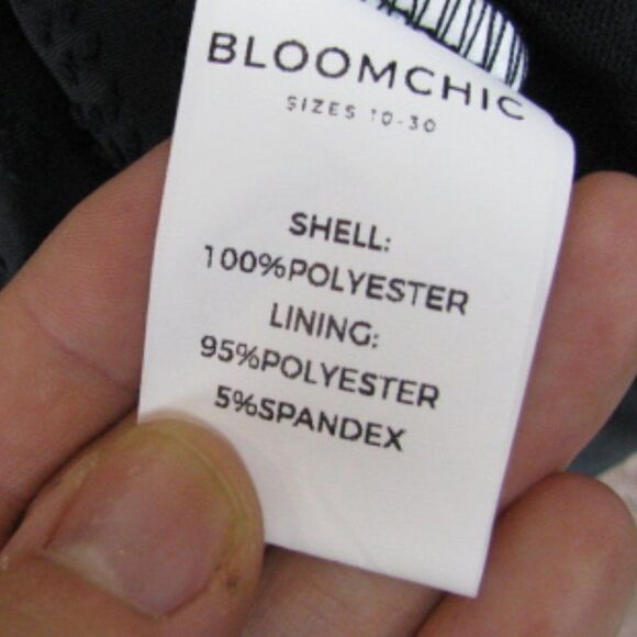 NWT BloomChic black geometric sheer top 10/M - Picture 8 of 11